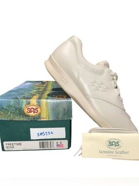 SAS Free Time Bone Leather Walking Shoes Deadstock NIB Made USA Women's 9S